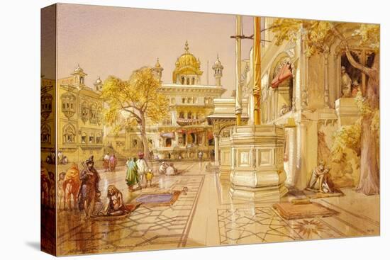 The Akal Boonga at the Golden Temple, Amritsar, India-William Simpson-Premier Image Canvas