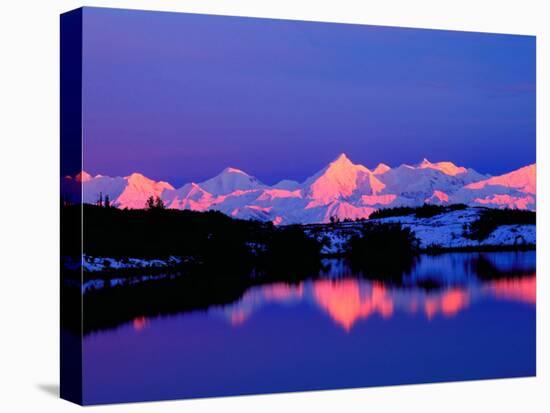 The Alaskan Range is Adjacent to Mt. Denali, Alaska, USA-Charles Sleicher-Premier Image Canvas