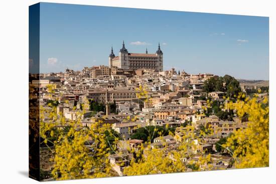 The Alcazar Towering Above the Rooftops of Toledo, Castilla La Mancha, Spain, Europe-Martin Child-Premier Image Canvas