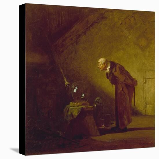 The Alchemist, about 1855/60-Carl Spitzweg-Premier Image Canvas