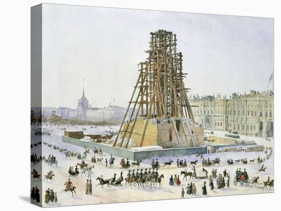 The Alexander Column in Scaffolds, 1833-Grigori Grigorievich Gagarin-Premier Image Canvas