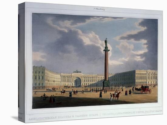 The Alexander Column. View from the Main Army Headquarters, 1840S-Louis Jules Arnout-Premier Image Canvas