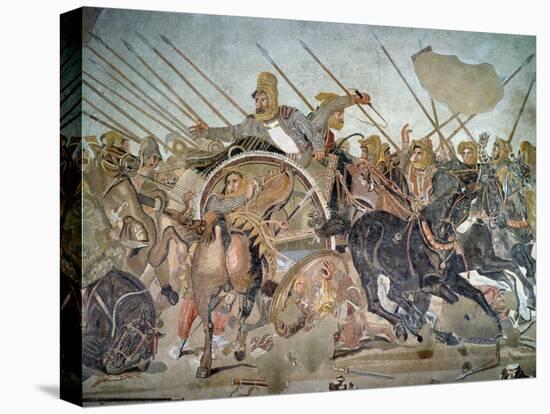 The Alexander Mosaic, Detail Depicting the Darius III-Roman-Premier Image Canvas