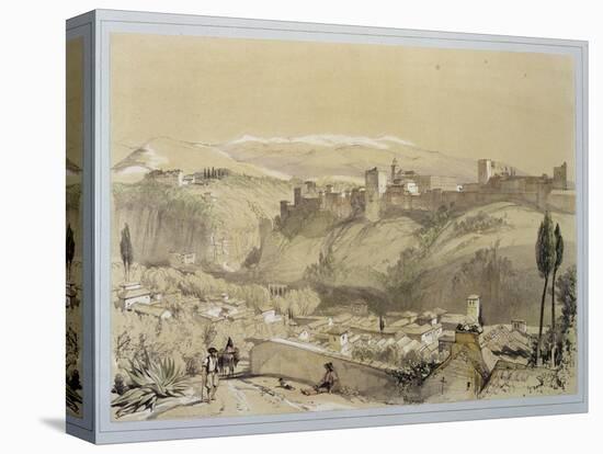 The Alhambra from the Albay, from "Sketches and Drawings of the Alhambra"-John Frederick Lewis-Premier Image Canvas