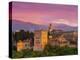The Alhambra Palace at Sunset, Granada, Granada Province, Andalucia, Spain-Doug Pearson-Premier Image Canvas