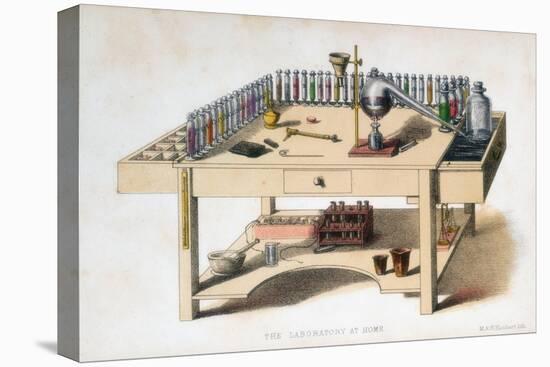 The Amateur Chemist's Laboratory Bench, 1860-M & N Hanhart-Premier Image Canvas
