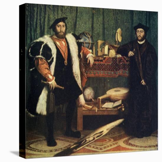 'The Ambassadors', 1533, (1909)-Hans Holbein the Younger-Premier Image Canvas