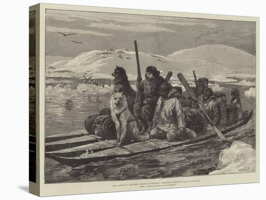 The American Franklin Search Expedition, Crossing Simpson's Strait in Kayaks-William Heysham Overend-Premier Image Canvas