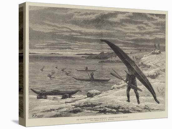 The American Franklin Search Expedition, Reindeer-Hunting in Kayaks-Frank Dadd-Premier Image Canvas
