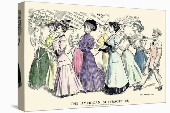 The American Suffragettes-James Montgomery Flagg-Stretched Canvas