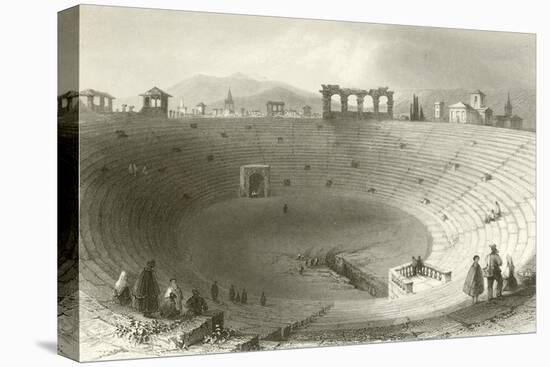 The Amphitheatre, Verona-William Henry Bartlett-Premier Image Canvas