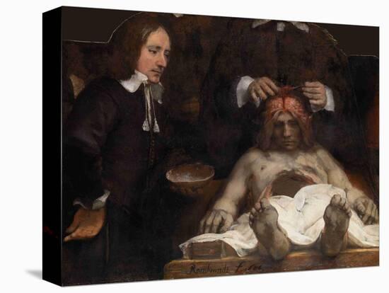 The Anatomy Lesson of Dr. Jan Deijman, 1656-Rembrandt van Rijn-Premier Image Canvas