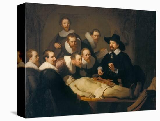 The Anatomy Lesson of Dr Nicolaes Tulp, 1632-Rembrandt van Rijn-Premier Image Canvas