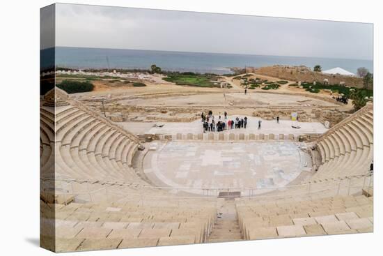 The ancient Roman amphitheatre in Caesarea, Israel, Middle East-Alexandre Rotenberg-Premier Image Canvas