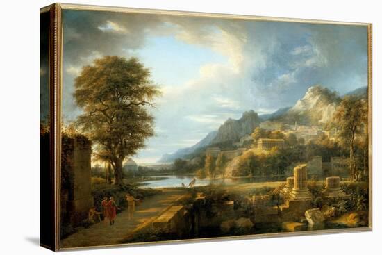 The Ancient Town of Agrigento in Sicily Painting by Pierre De Valenciennes (1750-1819) 19Th Century-Pierre Henri de Valenciennes-Premier Image Canvas