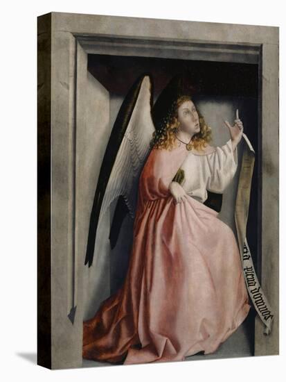 The Angel of the Annunciation from the Heilspiegel Altarpiece, c.1435-Konrad Witz-Premier Image Canvas