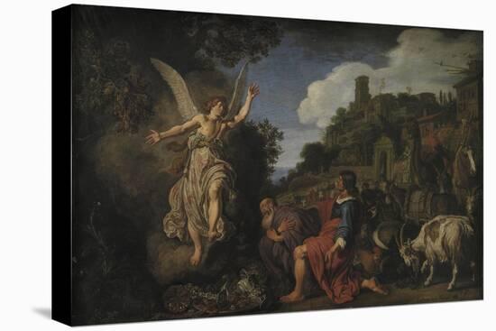 The Angel Raphael Takes Leave of Old Tobit and His Son Tobias, 1618-Pieter Lastman-Premier Image Canvas