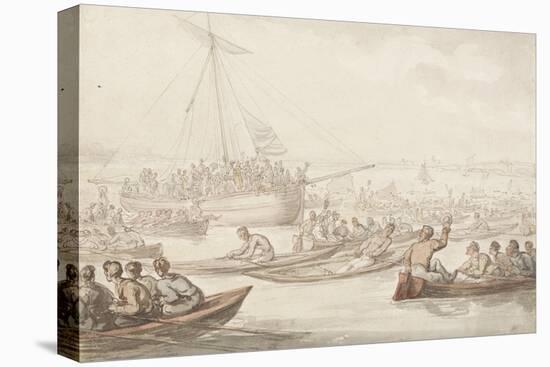 The Annual Sculling Race for Doggett's Coat and Badge-Thomas Rowlandson-Premier Image Canvas