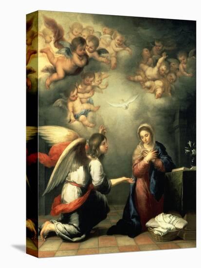 The Annunciation, 1655-65-Bartolomé Estéban Murillo-Premier Image Canvas