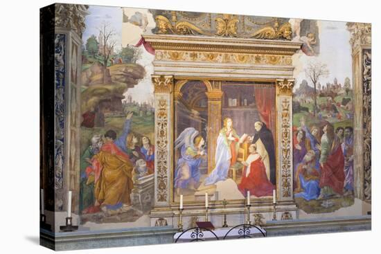 The Annunciation, Altarpiece of the Carafa Chapel, 1488-93-Filippino Lippi-Premier Image Canvas