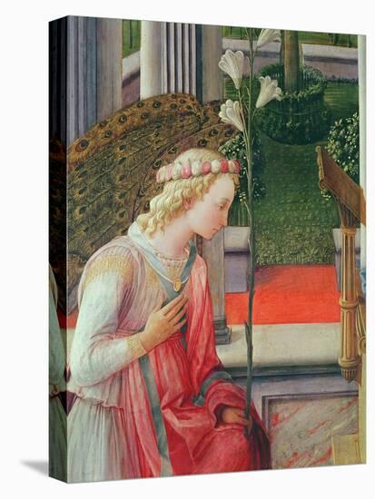 The Annunciation, Detail of the Angel Gabriel-Fra Filippo Lippi-Premier Image Canvas