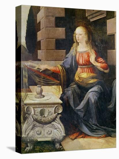 The Annunciation (Detail of the Virgin), C.1472-1475 (Oil on Wood)-Leonardo Da Vinci-Premier Image Canvas