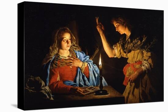 The Annunciation, Early 17th C-Matthias Stomer-Premier Image Canvas