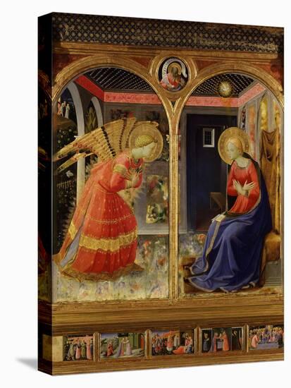 The Annunciation, from C. 1440 Altarpiece of Convent of Montecarlo-Fra Angelico-Premier Image Canvas