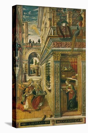 The Annunciation, with Saint Emidius, 1486, (1911)-Carlo Crivelli-Premier Image Canvas