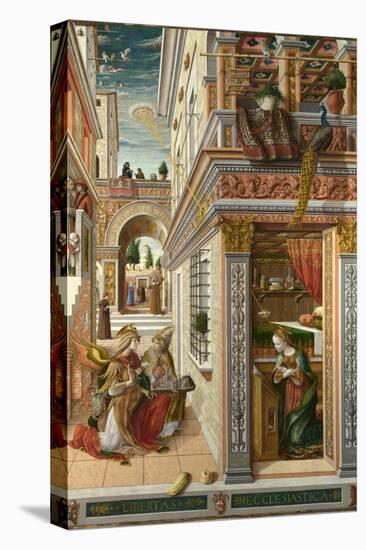 The Annunciation, with Saint Emidius, 1486-Carlo Crivelli-Premier Image Canvas