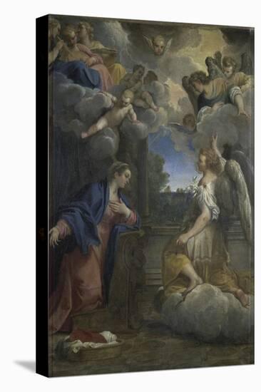 The Annunciation-Agostino Carracci-Premier Image Canvas