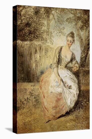 The Anxious Lover-Jean Antoine Watteau-Premier Image Canvas