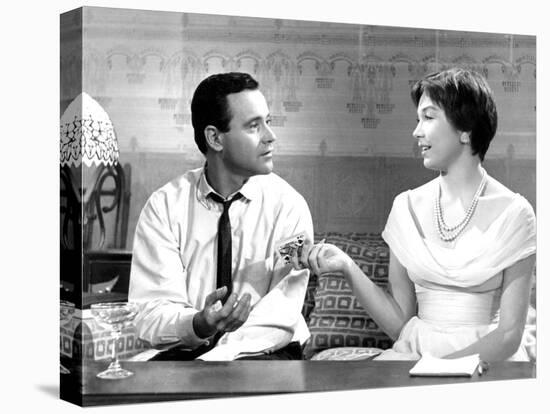 The Apartment, Jack Lemmon, Shirley MacLaine, 1960-null-Stretched Canvas