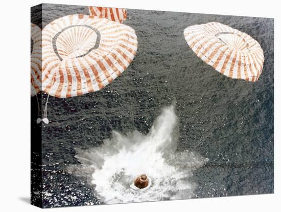 The Apollo 15 Capsule Lands Safely Despite a Parachute Failure, Mid-Pacific Ocean, 1971-null-Premier Image Canvas