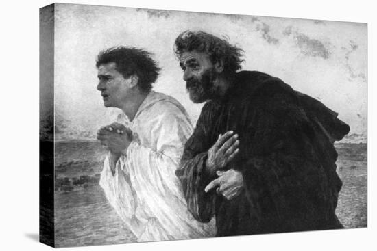 The Apostles Peter and John on the Morning of the Resurrection, 1926-Eugene Burnand-Premier Image Canvas