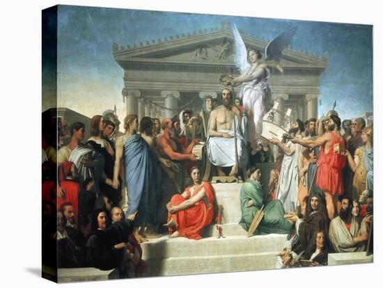 The Apotheosis of Homer, 1827-Jean-Auguste-Dominique Ingres-Premier Image Canvas