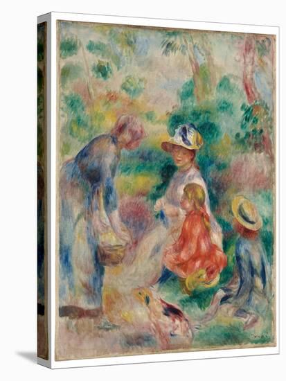 The apple seller, 1890-Pierre Auguste Renoir-Premier Image Canvas