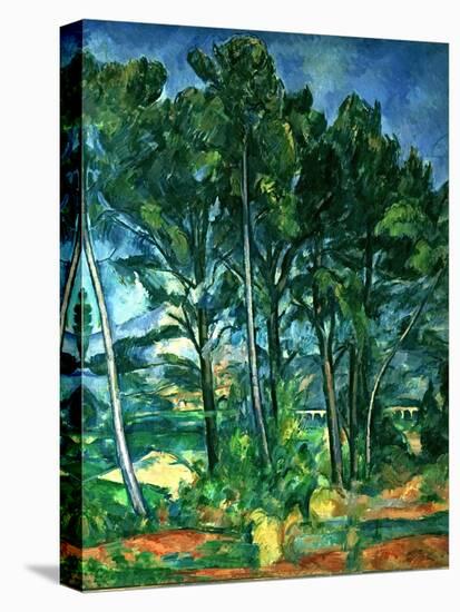 The Aqueduct (Montagne Sainte-Victoire Seen Through Trees), circa 1885-87-Paul Cézanne-Premier Image Canvas