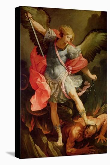 The Archangel Michael Defeating Satan-Guido Reni-Premier Image Canvas