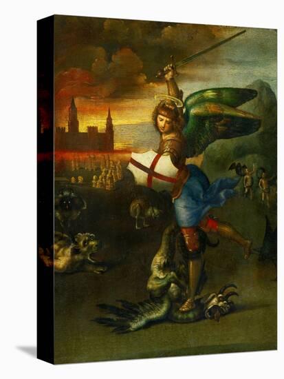 The Archangel Michael Slaying the Dragon-Raphael-Premier Image Canvas