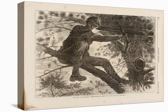 The Army of the Potomac, a Sharp-Shooter on Picket Duty, Harper's Weekly, November 15, 1862-Winslow Homer-Premier Image Canvas