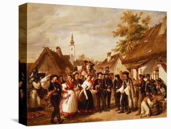 The Arrival of the Bride, 1856-Miklos Barabas-Premier Image Canvas
