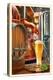 The Art of Beer - Brewery Scene-Lantern Press-Stretched Canvas