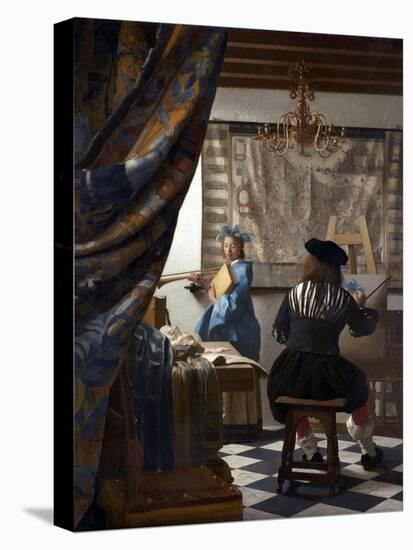 The Art of Painting (The Allegory of Painting), 1673-Johannes Vermeer-Premier Image Canvas