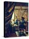 The Art of Painting (The Artist's Studio). About Um 1666/68-Johannes Vermeer-Premier Image Canvas