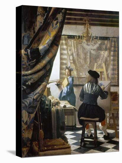 The Art of Painting (The Artist's Studio), C. 1666-68-Johannes Vermeer-Premier Image Canvas