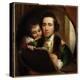 The Artist and His Son Raphael, c.1773-Benjamin West-Premier Image Canvas