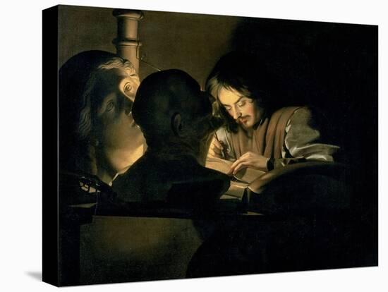 The Artist at Work-Gerrit van Honthorst-Premier Image Canvas