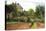 The Artist Garden at Eragny-Camille Pissarro-Stretched Canvas