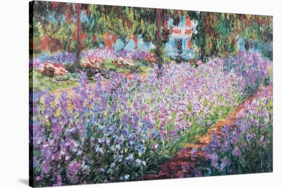 The Artist S Garden At Giverny C 1900 Stretched Canvas Print By